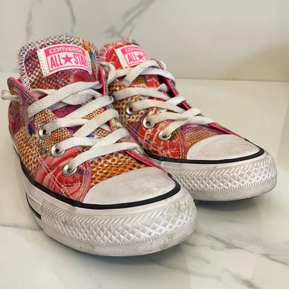 Converse Women's Chuck Taylor All Star Digital Floral Ox Basketball Shoe - Picture 8 of 11